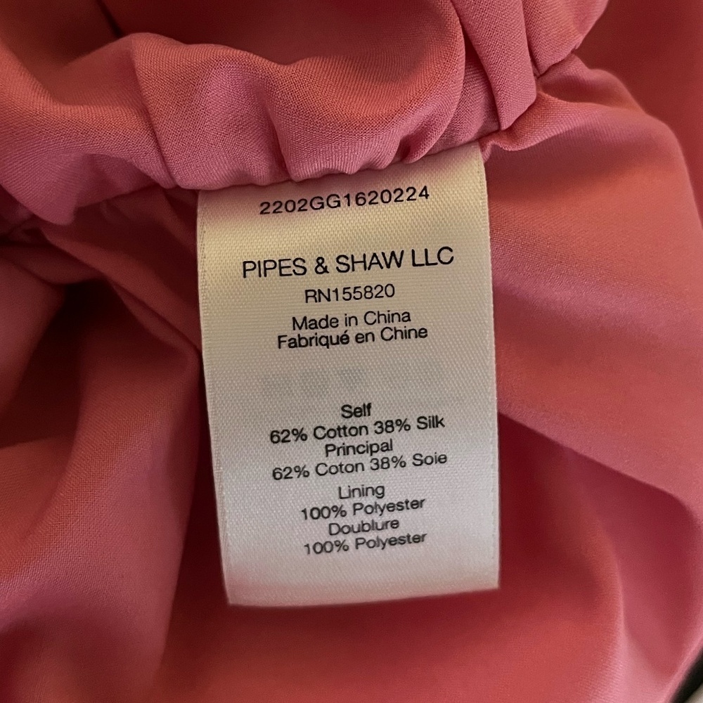 VERONICA BEARD | Gabriella Cotton Silk Halter Dress in Pink Sherbert | Size 2 - Picture 12 of 13